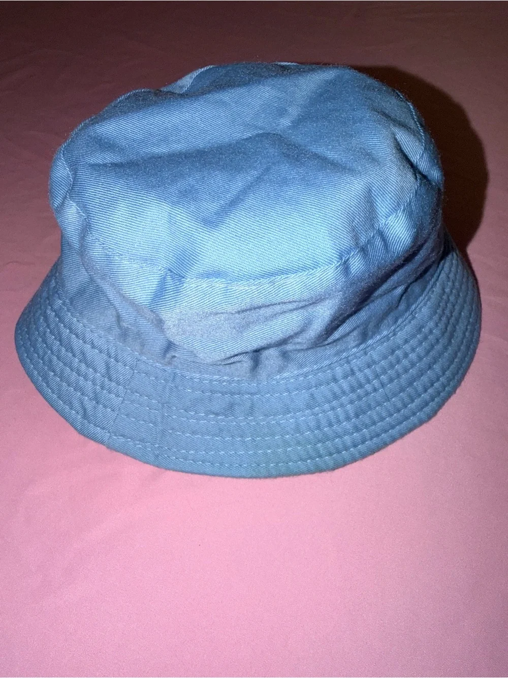 Kids Blue Cotton Bucket Hat